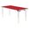 Contour Folding Table (Red) - 1830x685x698mm