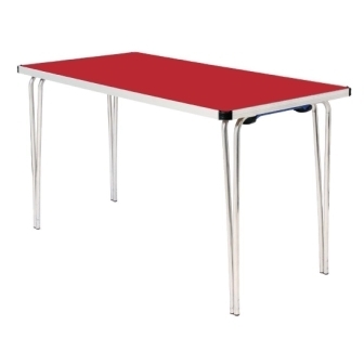 Contour Folding Table (Red) - 1220x685x698mm