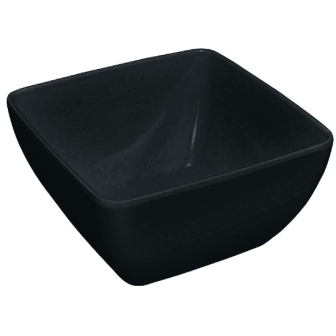 Kristallon Curved Melamine bowl - 190mm black