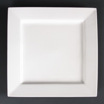 Lumina Fine China Square Plate - 10.5" (Boxed in 4)
