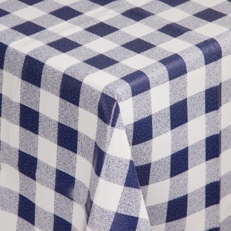 Tablecloth Blue Check - 1370x2280mm