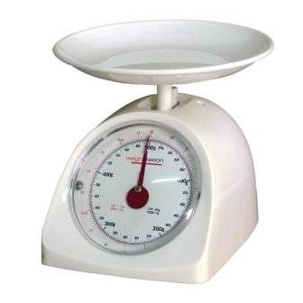 Weighstation White Plastic Diet Scale - 0.5kg