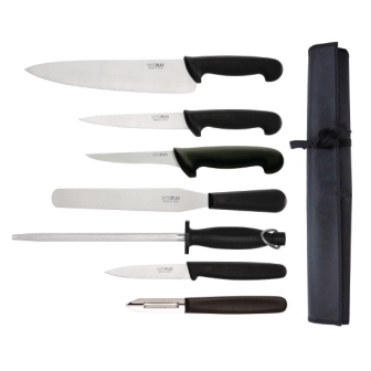 Hygiplas Starter Knife Set with 10" Cooks Knife & Wallet
