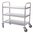 Vogue 3 Tier Flat Pack Trolley St/St - 710Lx405Wx810mmH