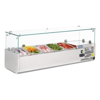 Polar Refrigerated Counter Top Prep/Servery - 1200mm / 5 x 1/4 GN