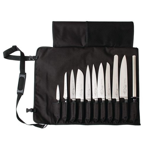 Dick Textile Roll Bag Black - to hold 11 Knives