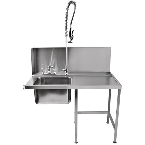 Classeq Pass Through Right Handed Dishwasher Tabling with Bowl & Pre Rinse - 1100mm long