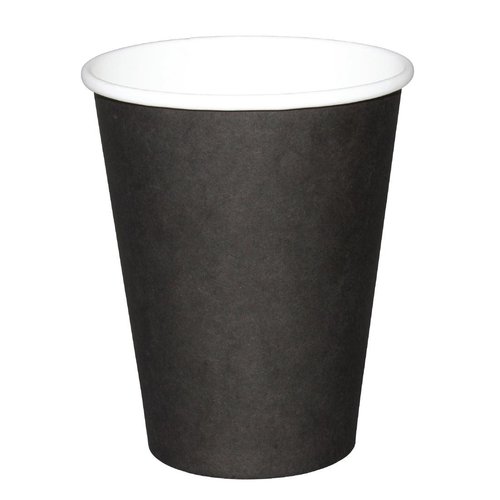 Fiesta Single Wall Hot Cup Kraft black - 8 oz (sleeve 50)