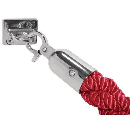 Bolero Red Twist Barrier Rope with Chrome End