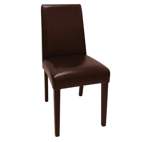 Bolero Faux Leather Dining Chair - Black (Box 2)
