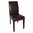 Bolero Faux Leather Dining Chair - Dark Brown (Box 2)