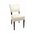 Bolero Deep Seated Faux Leather Chair - Cream (Box 2)