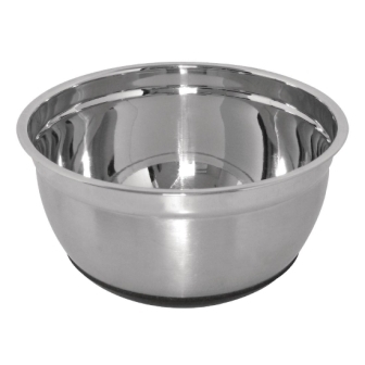 Vogue Mixing Bowl St/St with Silicone Base - 3Ltr