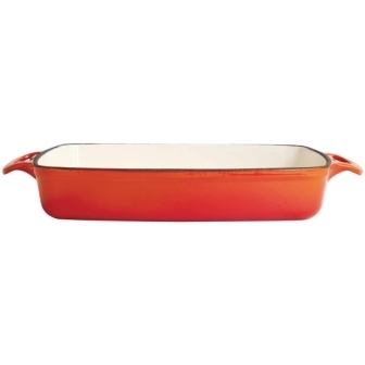 Vogue Orange Rectangular Dish - 390 x 235 x 55mm