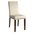 Bolero Faux Leather Dining Chairs - Cream (Pack of 2)