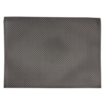 Woven PVC Place Mats (pack of 6) - Silver & Grey