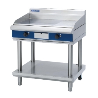 Blue Seal Evolution EP516-LS Electric Chrome 1/3 Ribbed Griddle with Leg Stand - 900mm