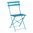 Bolero Seaside Blue Pavement Style Steel Chairs (Pack 2)
