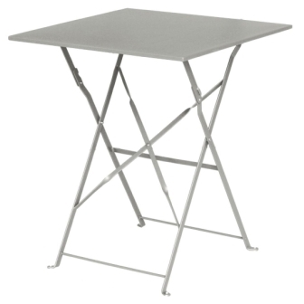 Bolero Grey Pavement Style Steel Table - 600mm Square