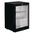 Polar Single Door Back Bar Cooler 850mm - Black with LED Lighting