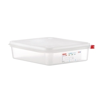 Araven PP 1/2GN Food Container with Lid - 4Ltr-65mm (H) (Pack 4)