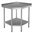 Vogue Stainless Steel Corner Table - 800 x 700 x 900mm