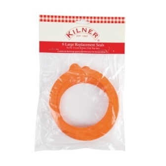 Kilner Spare Rubber Seals for Clip Top Jars - 3Ltr (Pack 6)