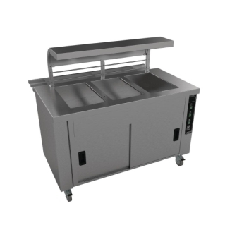 Falcon Chieftain HS3-T 3 Well Heated Servery Counter (Trayslide)