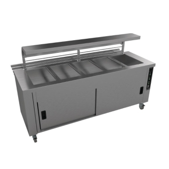 Falcon Chieftain HS5-T 5 Well Heated Servery Counter (Trayslide)