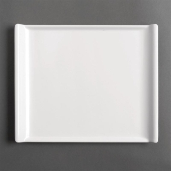 Kristallon Melamine Platter White - 530x330x25mm