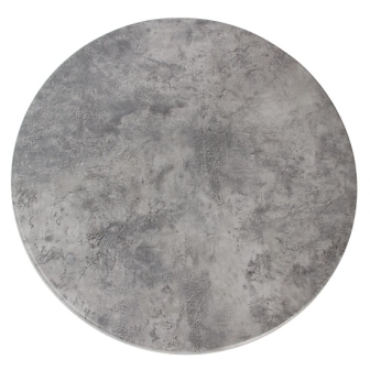 Werzalit Round 600mm Table Top - Concrete