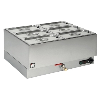 Parry 1985 Wet Well Gastronorm Bain Marie - 6x1/3GN