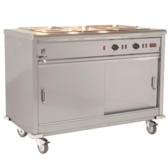 Parry MSB15 Mobile Servery with Bain Marie Top