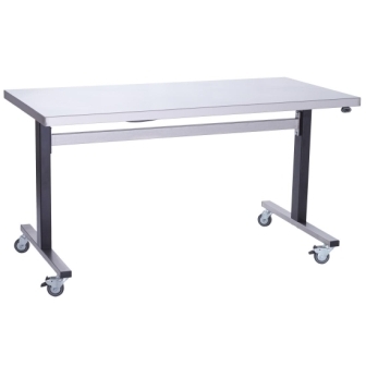 Parry ADJTAB10750EM Stainless Steel Adjustable Height Table Electric Mobile - 1000mm