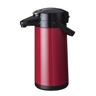 Bravilor Furento 2.2Ltr Airpot with Pump Action - Metallic Red (St/St)