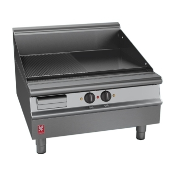 Falcon E3481R Dominator Plus 800mm Wide Half Ribbed Electric Griddle - Table Top