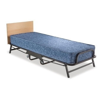 Jay-Be Contract Single Folding Bed with Water Resistant Mattress - Black Frame