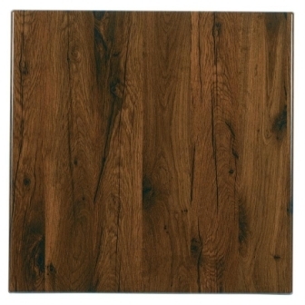 Werzalit Square 800mm Table Top - Antique Oak
