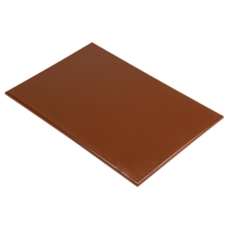 Hygiplas High Density Chopping Board Brown - 18x12x1/2"