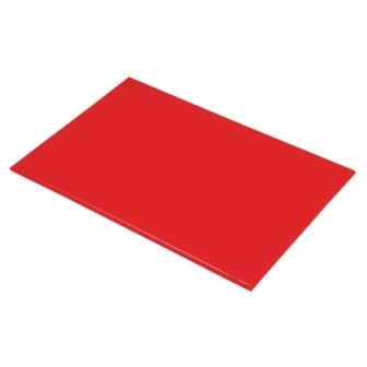Hygiplas High Density Chopping Board Red - 18x12x1/2"