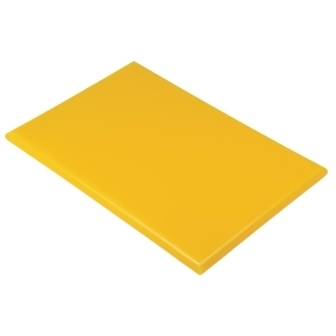 Hygiplas High Density Chopping Board Yellow - 18x12x1"