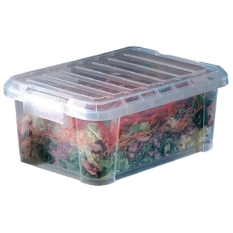 Araven Food 9 Ltr Storage Box & Clear Lid - 380x265x155mm