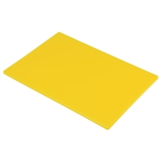 Hygiplas Low Density Chopping Board Yellow - 18x12x1/2"