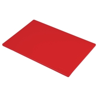 Hygiplas Low Density Chopping Board Red - 18x12x1/2"