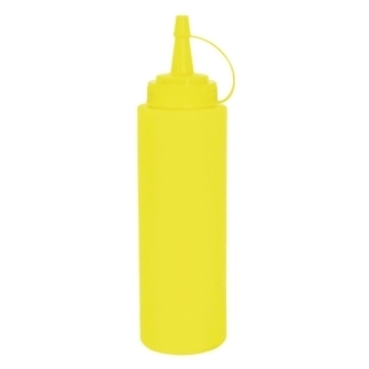 Vogue Yellow Squeeze Bottle - 8oz