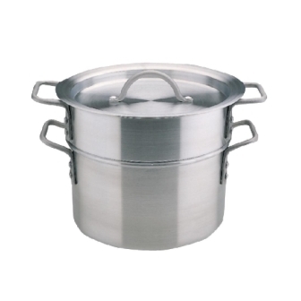 Vogue Double Boiler with Lid - 9Ltr