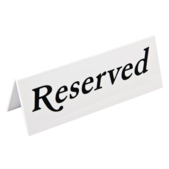 Reserved Table Sign [Pack 10]