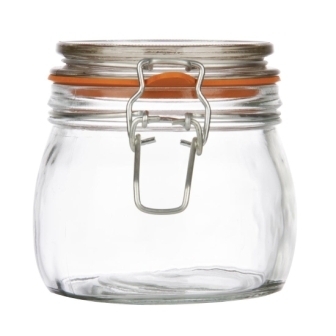 Vogue Preserving Jar with Clip - 0.75Ltr