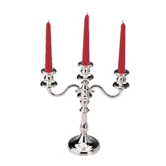 Candleholder Silver Plated 3 Candle