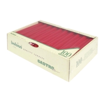Tapered Candle Red - 10" [Box 100]